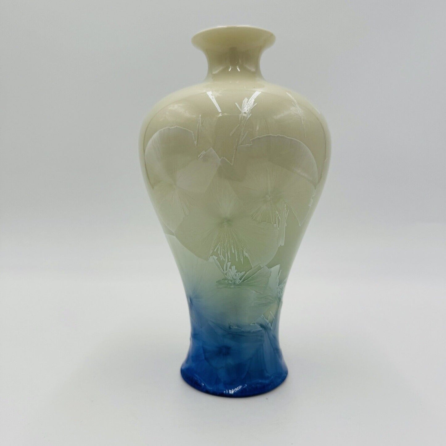 Vintage Shiwan 20th Century PROC 1970-1980 Chinese Porcelain Vase Iridescent 7.5