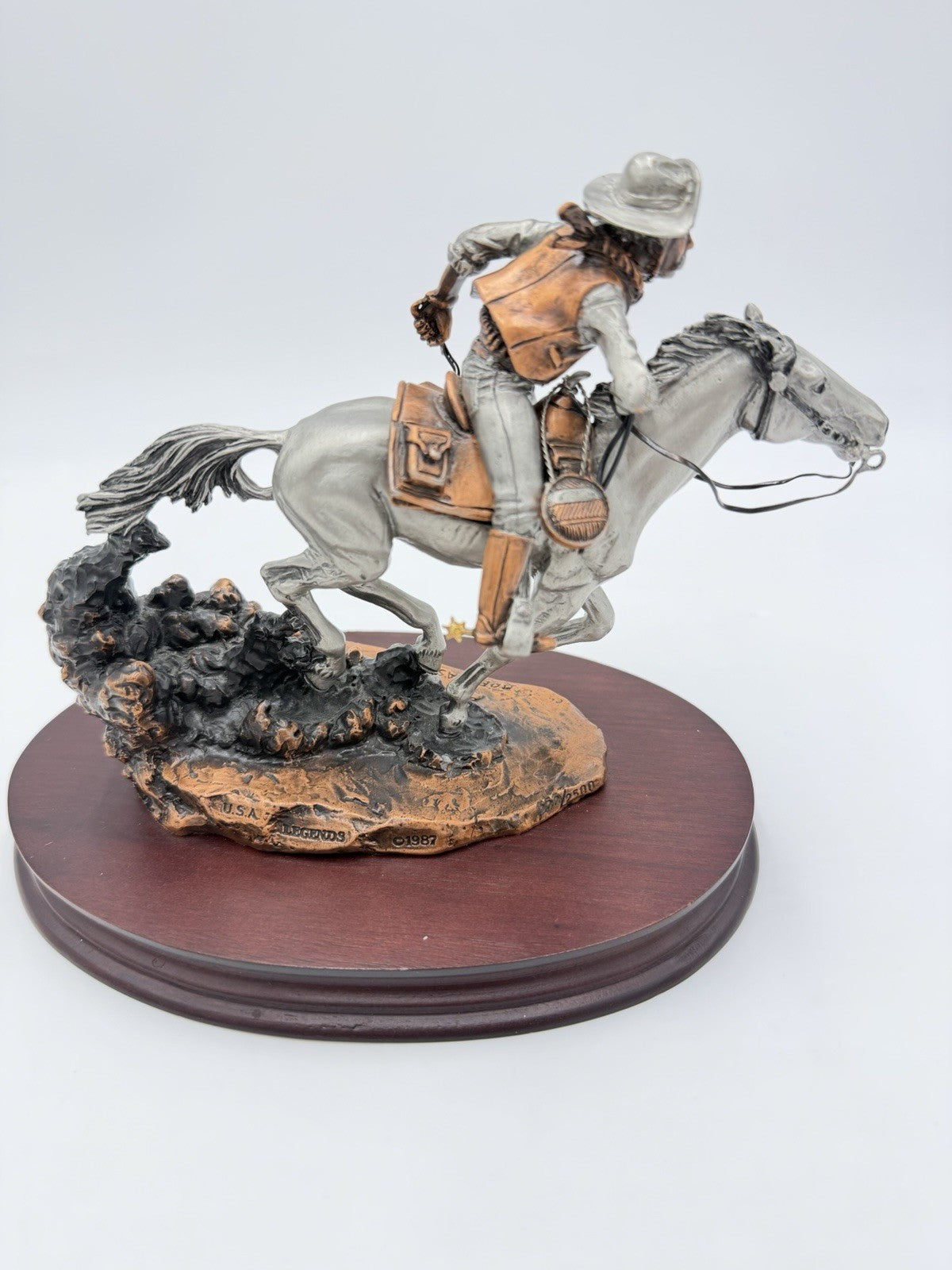 Legends USA BOB HASLAM 1987 C.A Pardell Hell Bent For Letters Metal Sculpture