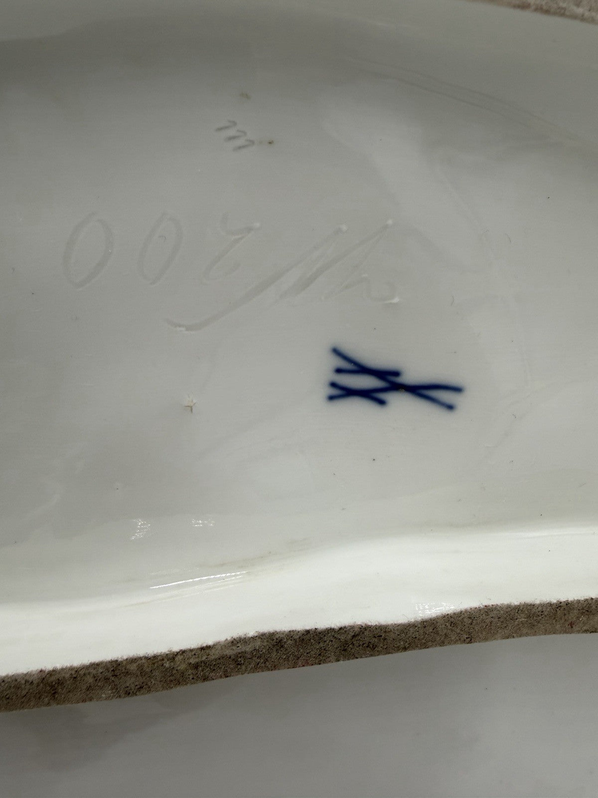 Meissen porcelain figure group Girl W/ Goats By Otto Pilz 1906 (Repaired) Large