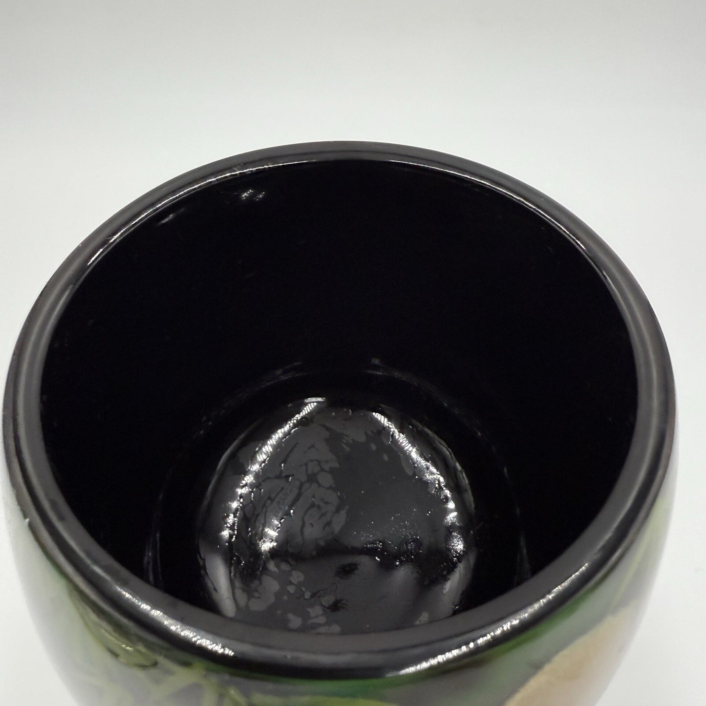 Lacquer Box Panda Bear Vtg wooden hand painted trinket box 7.5"x4" base