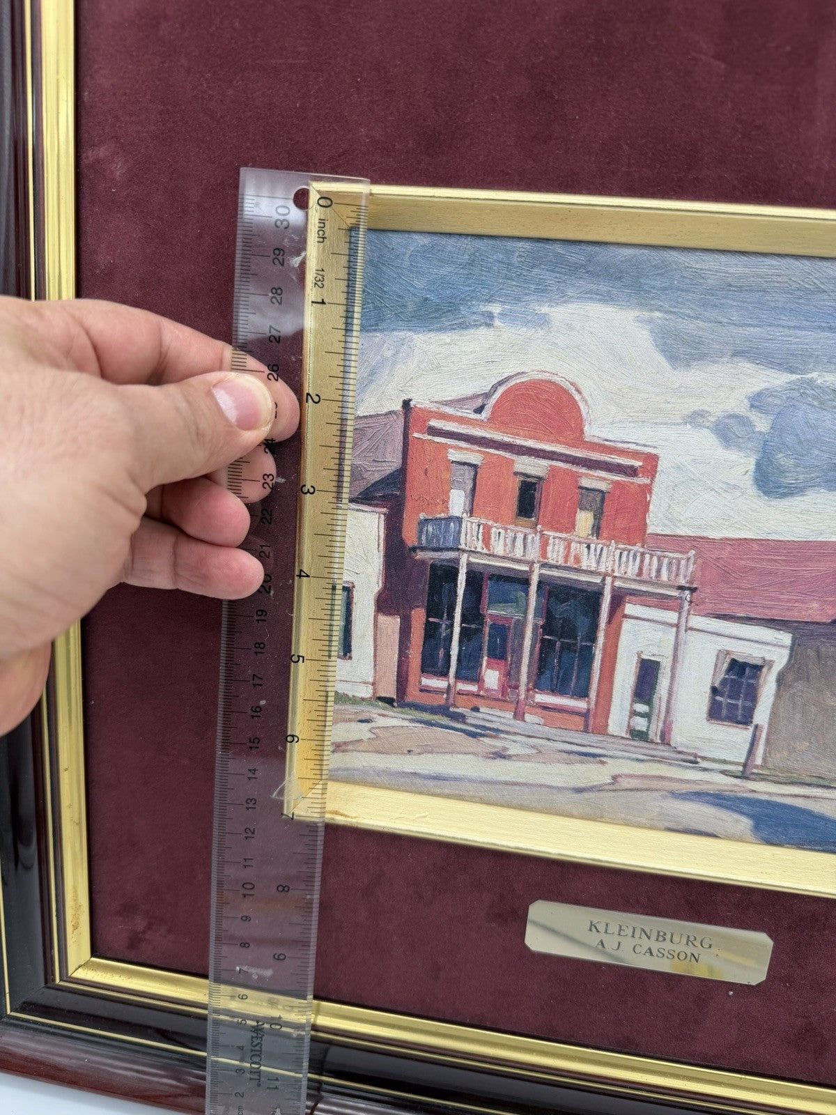 Rare Oil painting Kleinburg by Canadian artist A.J. Casson Close To Home Antique