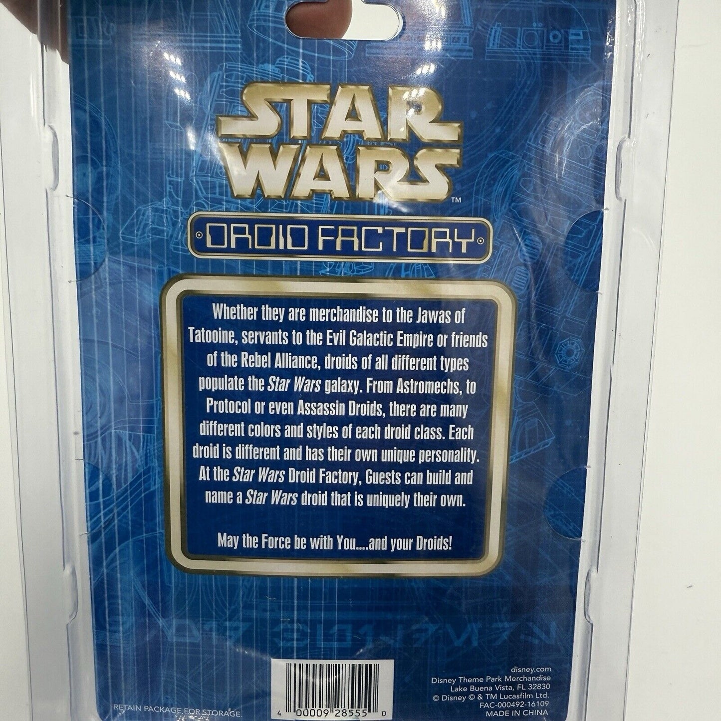 Rare Disney Parks Star Wars 2 Factory Droid VIOLET Sealed