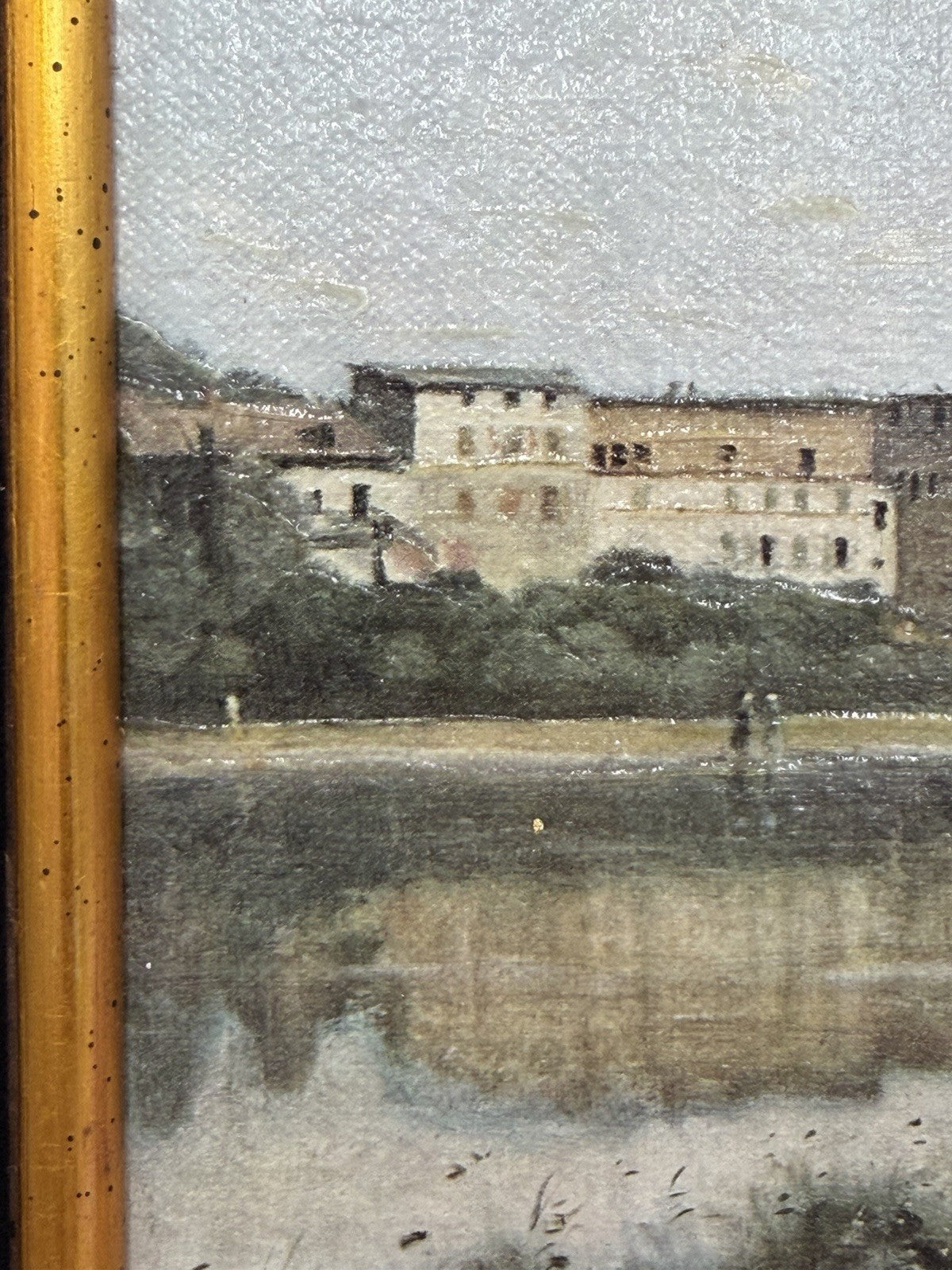 Antique Corot Signed French Oil Painting Jean-Baptiste-Camille 16”x14”