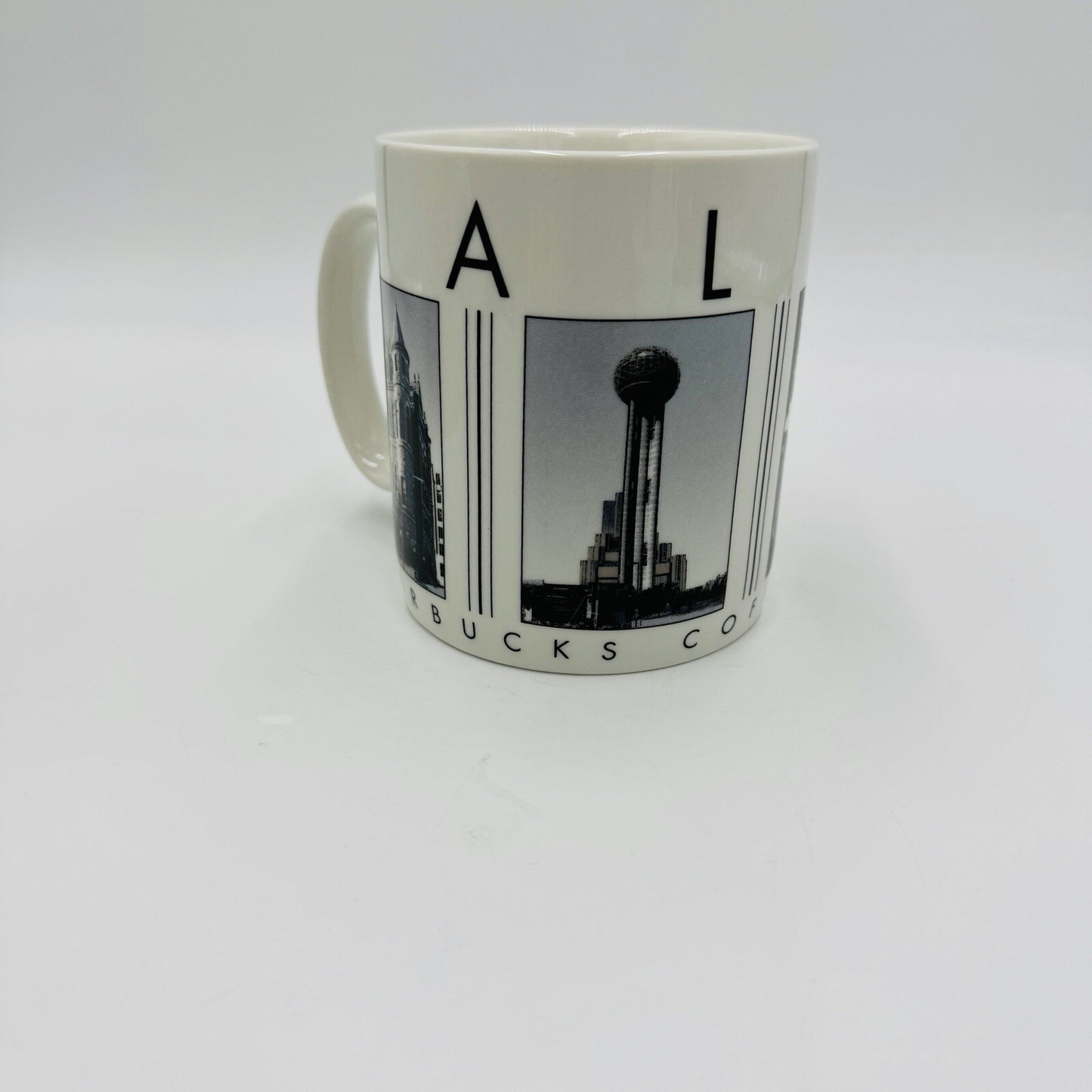 Starbucks Coffee Mug "Dallas" 2005" Barista - City Scenes Ceramic Large