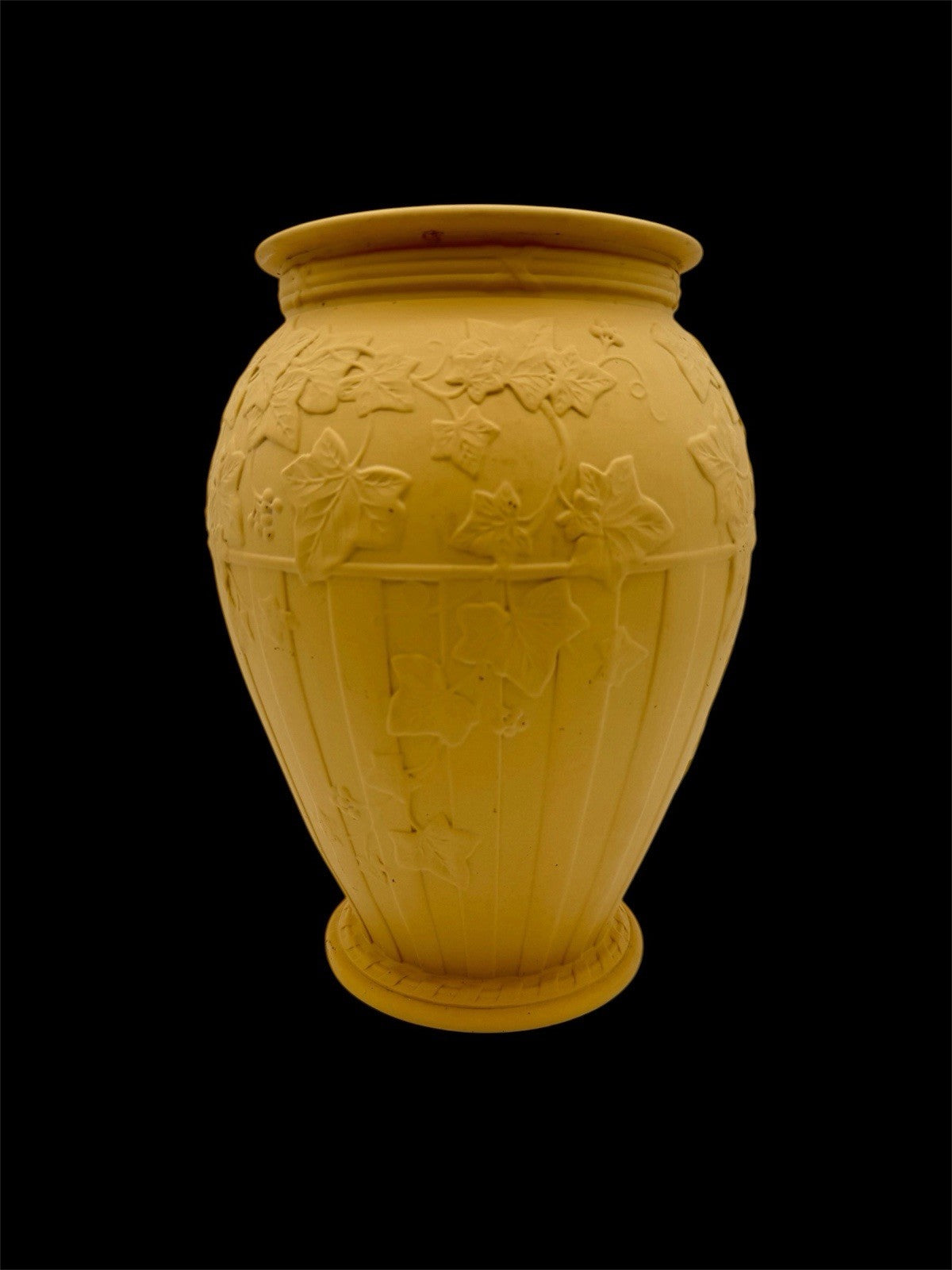 Large Wedgwood England Yellow Cane Jasperware Doric Ivy 12”H Porcelain Rare