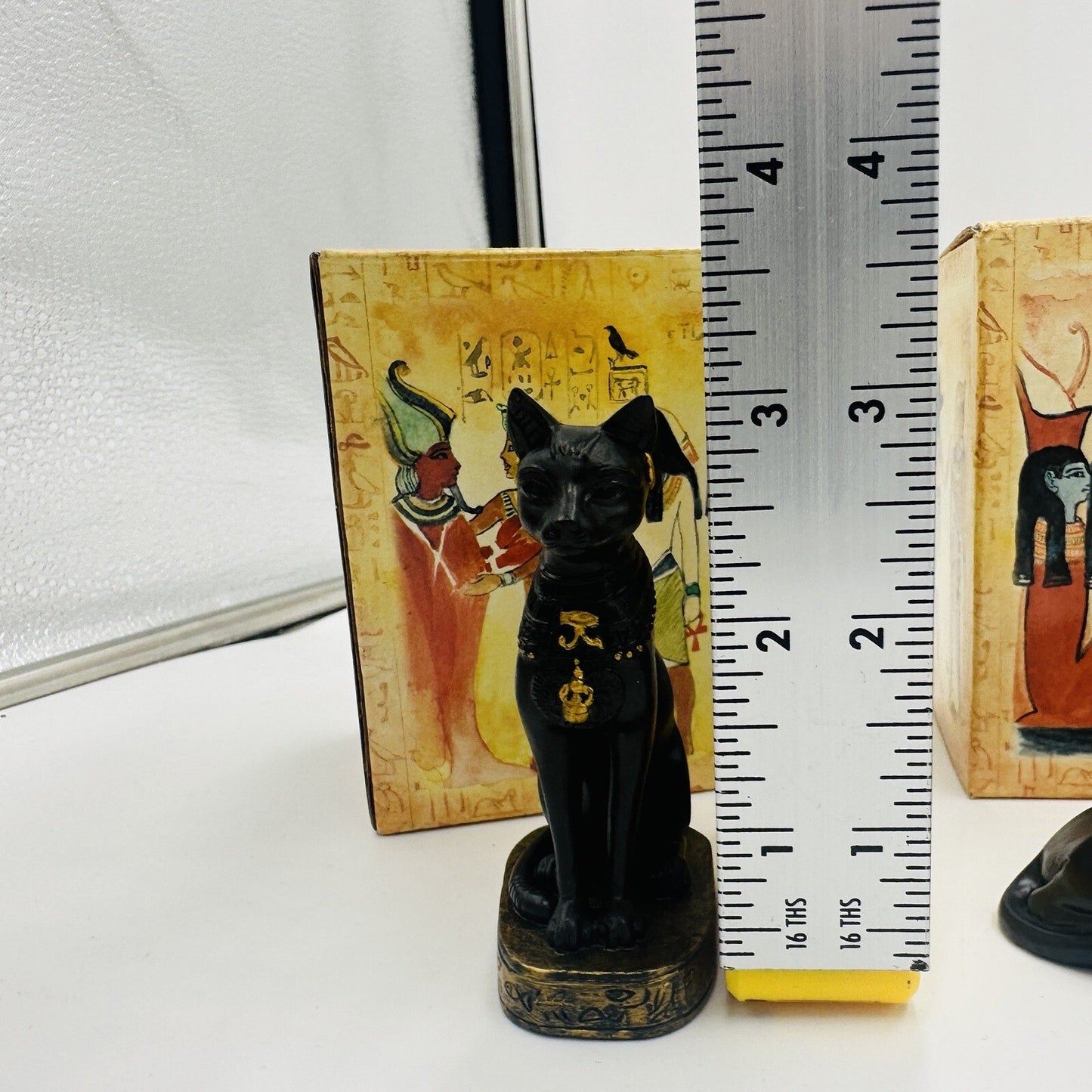 Egyptian Collection Figurines Resin Hand Painted Myths & Legends Adams Apple Vtg