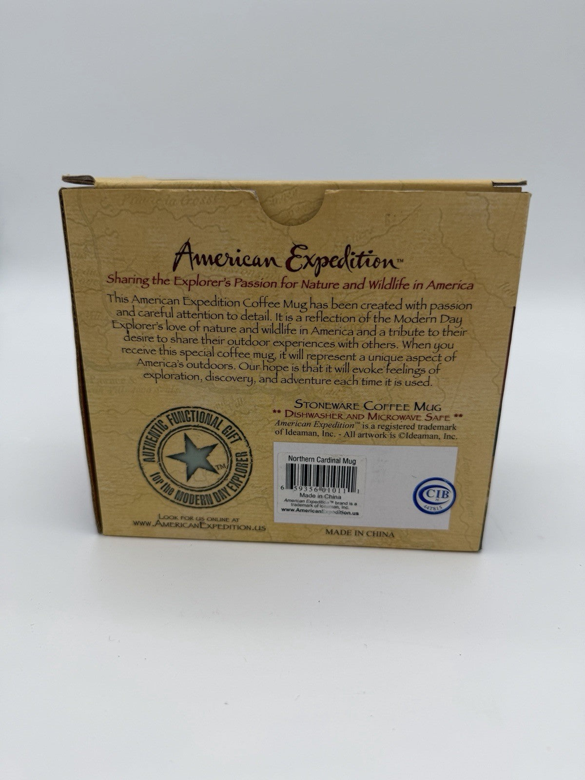 American expedition stoneware northern cardinal coffee mug 16oz wildlife america