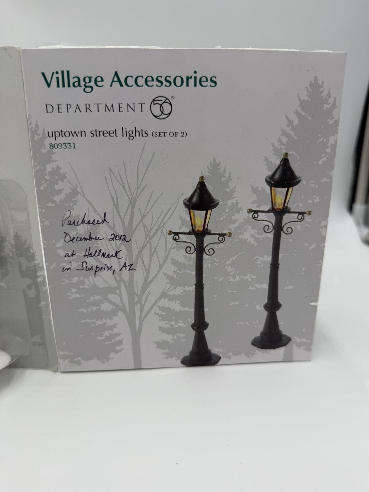 Department 56 Village Accessories Uptown Street Lights & City Signs Set