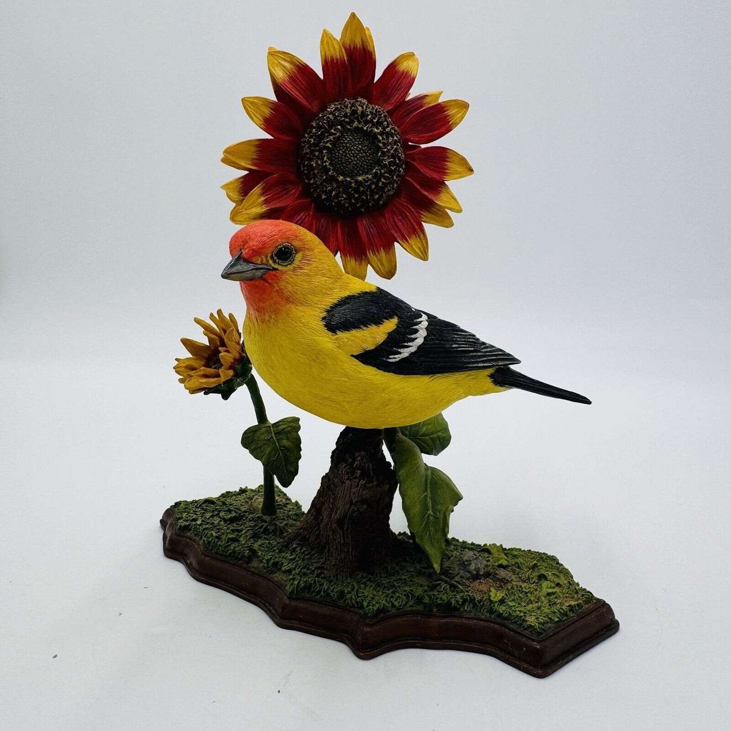 Rare Danbury Mint California Sunshine Bird Figurine Western Tanager By Bob Guge