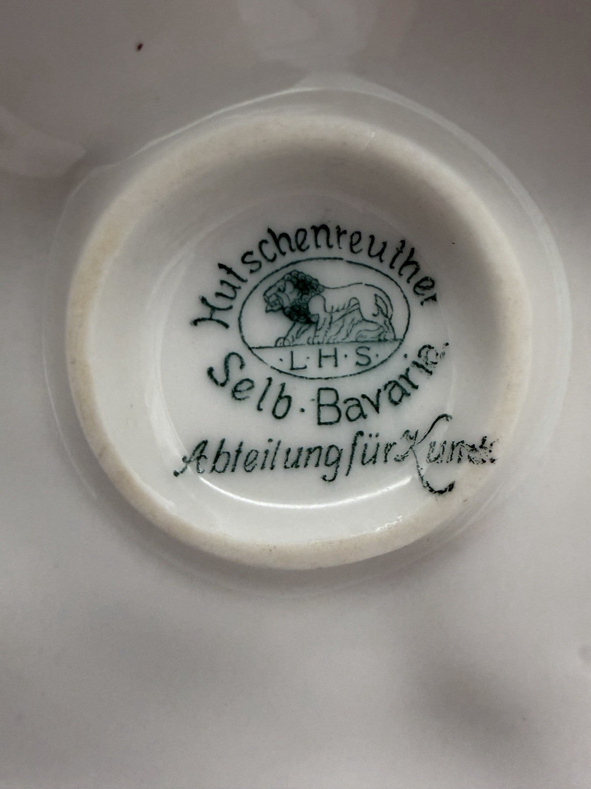 Hutschenreuther Art Deco porcelain High Spirits putto riding ram figurine 7”