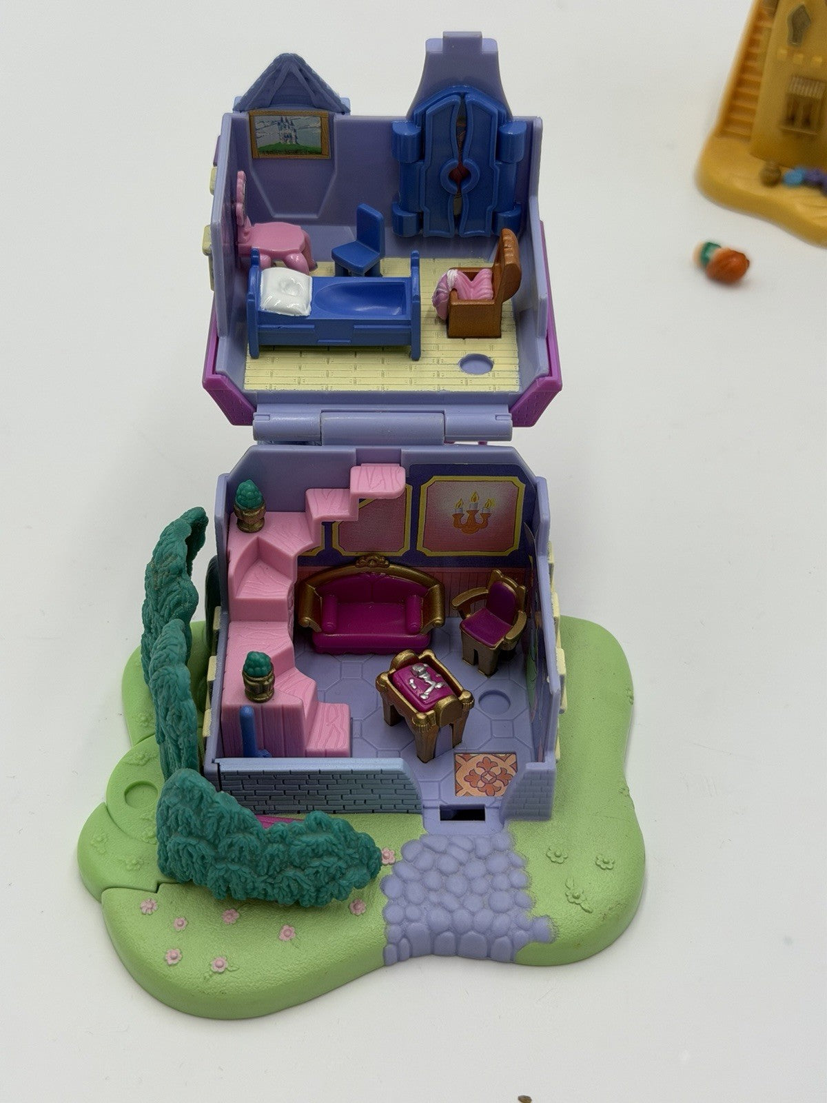 Disney Bluebird Polly Pocket Cinderella & Aladdin Houses + Little Mermaid Mini