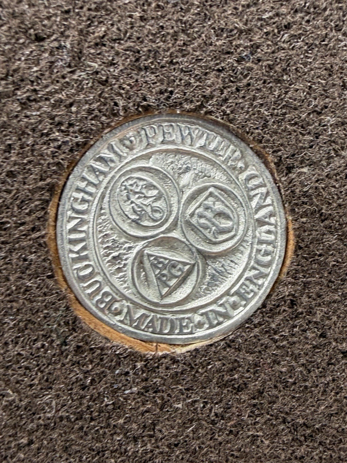 Chas C Stadden painted pewter Mounted Royal Guard British Buckingham 8” Figurine