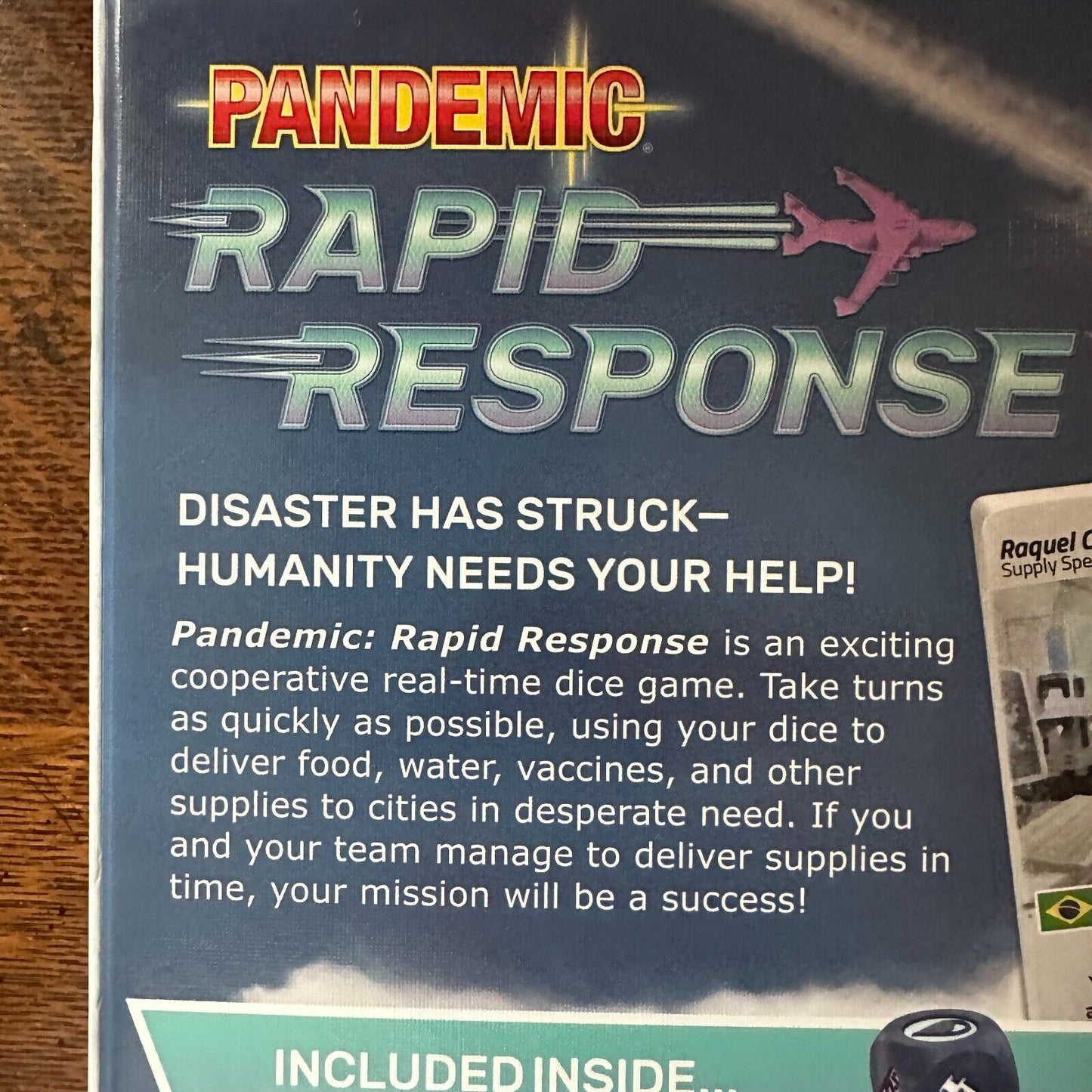 Zman Rapid Response Pandemic Board Game Cooperative Complete Game Custom Dice