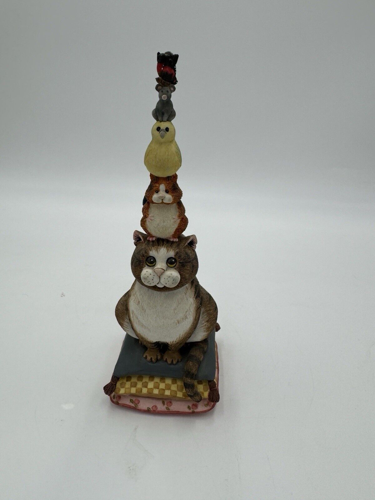 Border Fine Arts Comic & Curious Cats 'Balancing Act' Sculpture 2002 Model A1292