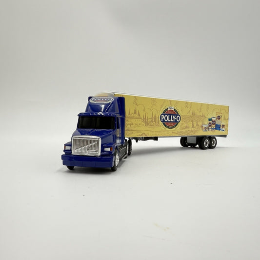 Vintage ERTL 1:64 Scale WHITE GMC Integral Sleeper AERO Polly-O Diecast Truck