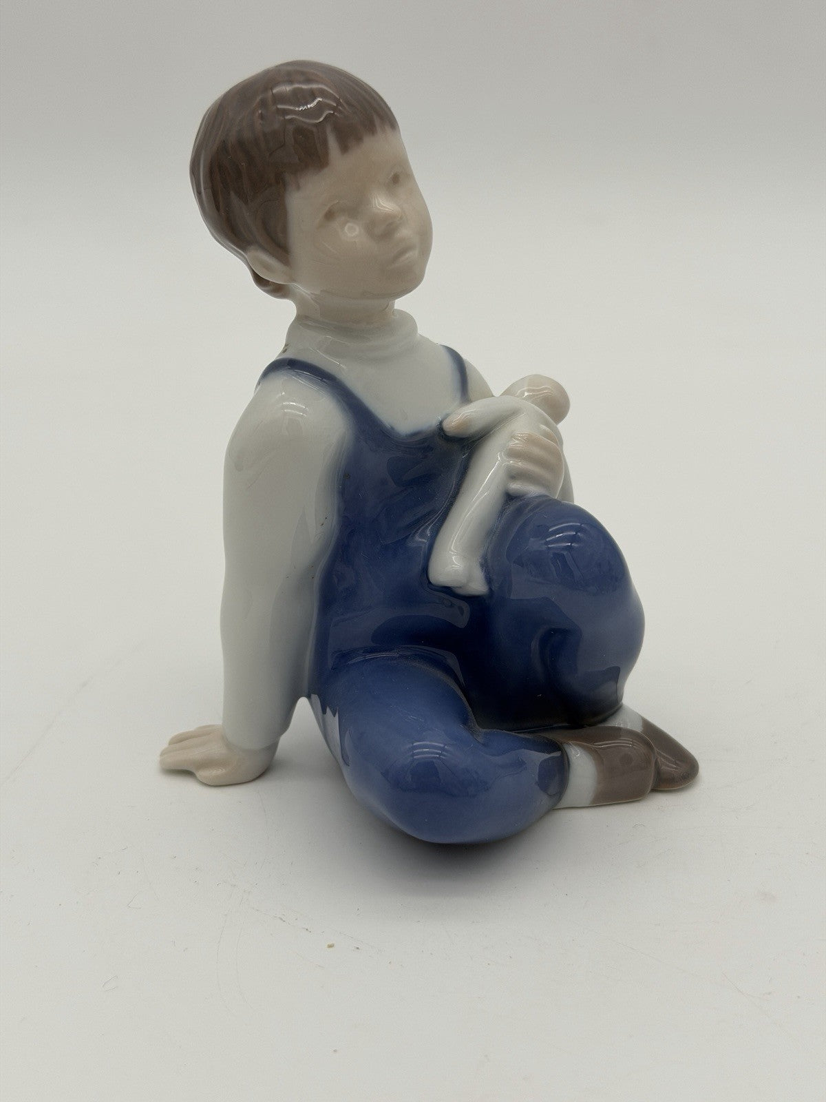 Bing and Grondahl Denmark Porcelain Painted Children's Hour Figurine #2400 Vtg