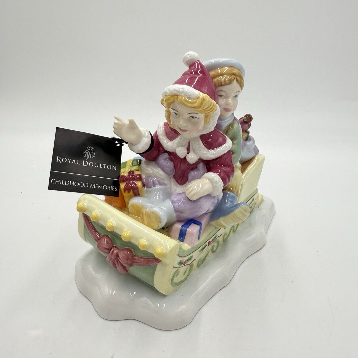 Royal Doulton Childhood Memories Figurine Winter Fun Porcelain England 2005 CH1