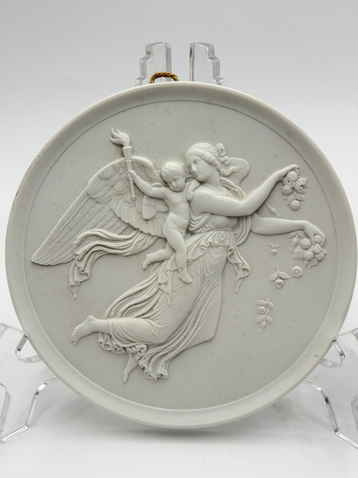 Royal Copenhagen White Bisque Round Wall Art Day & Summer