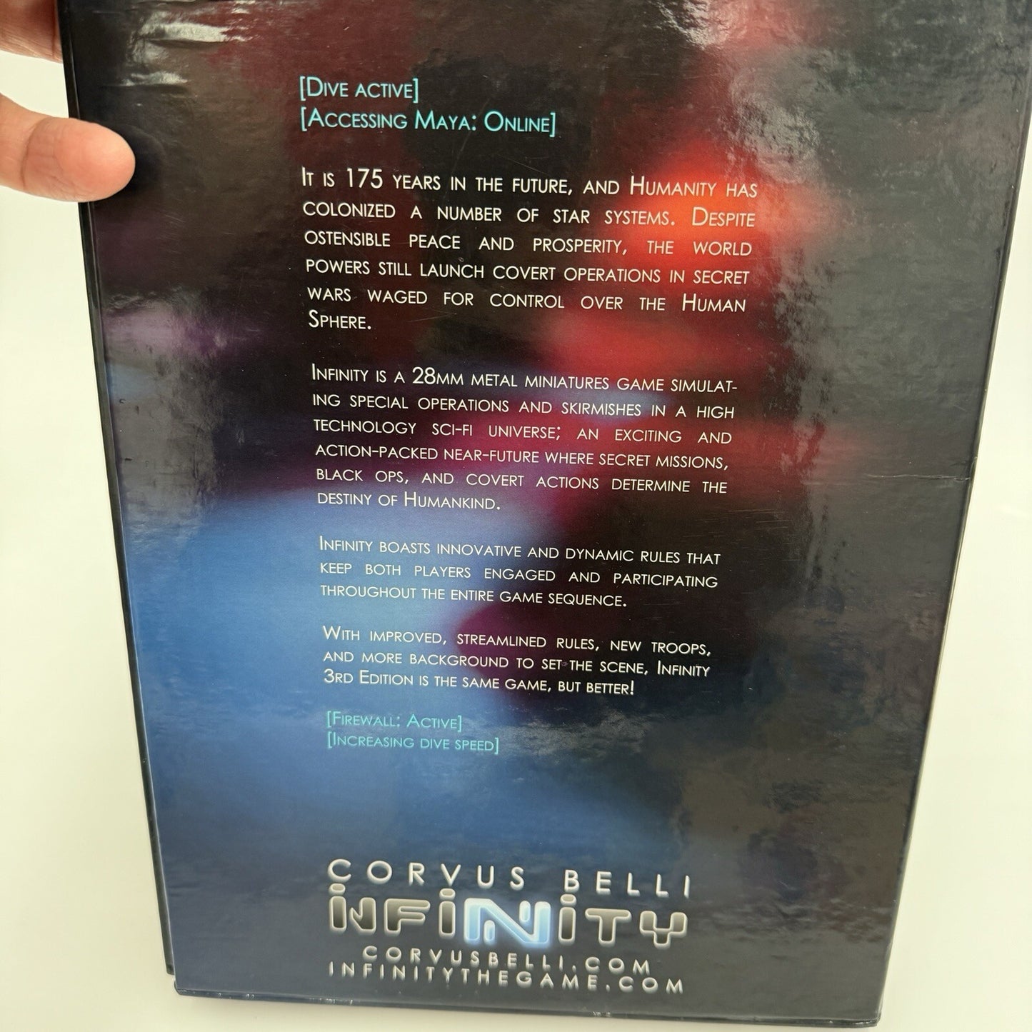 Corvus Belli Infinity N3 Core Book Rulebook 2 Book Set With Sleeve