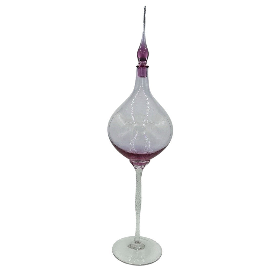 Global Views Art Glass Genie Bottle Decanter Julia Buckingham Large 29in Top