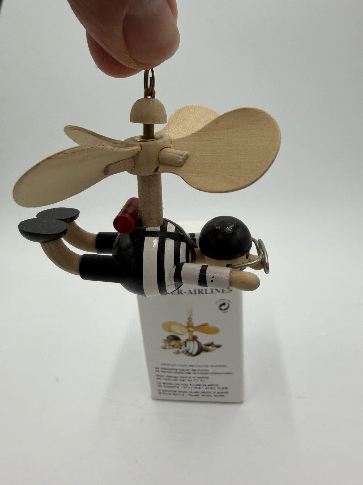 Wupper Airlines Crazy Jumpkins Wooden Wind Wheel Flying Man Mobile Germany