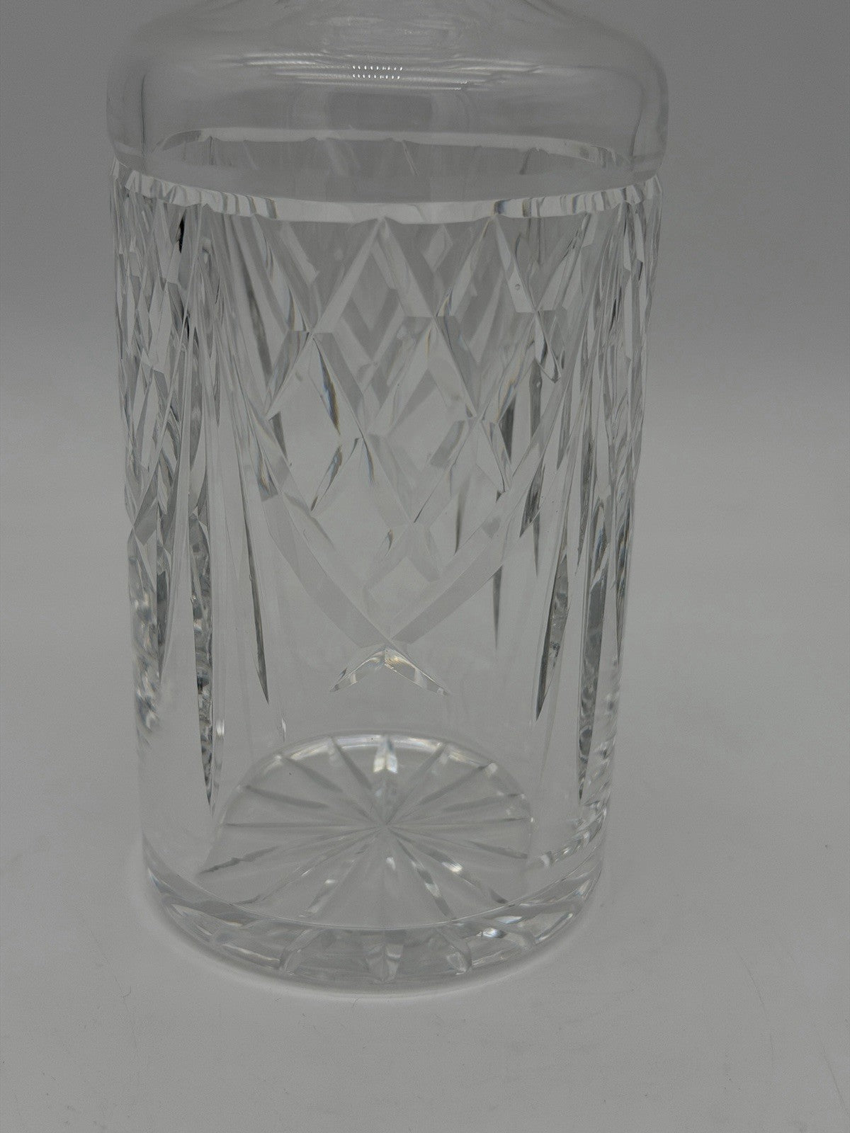 Vintage Waterford Crystal Ireland Cut Glass Etched Spirit Decanter w/Stopper