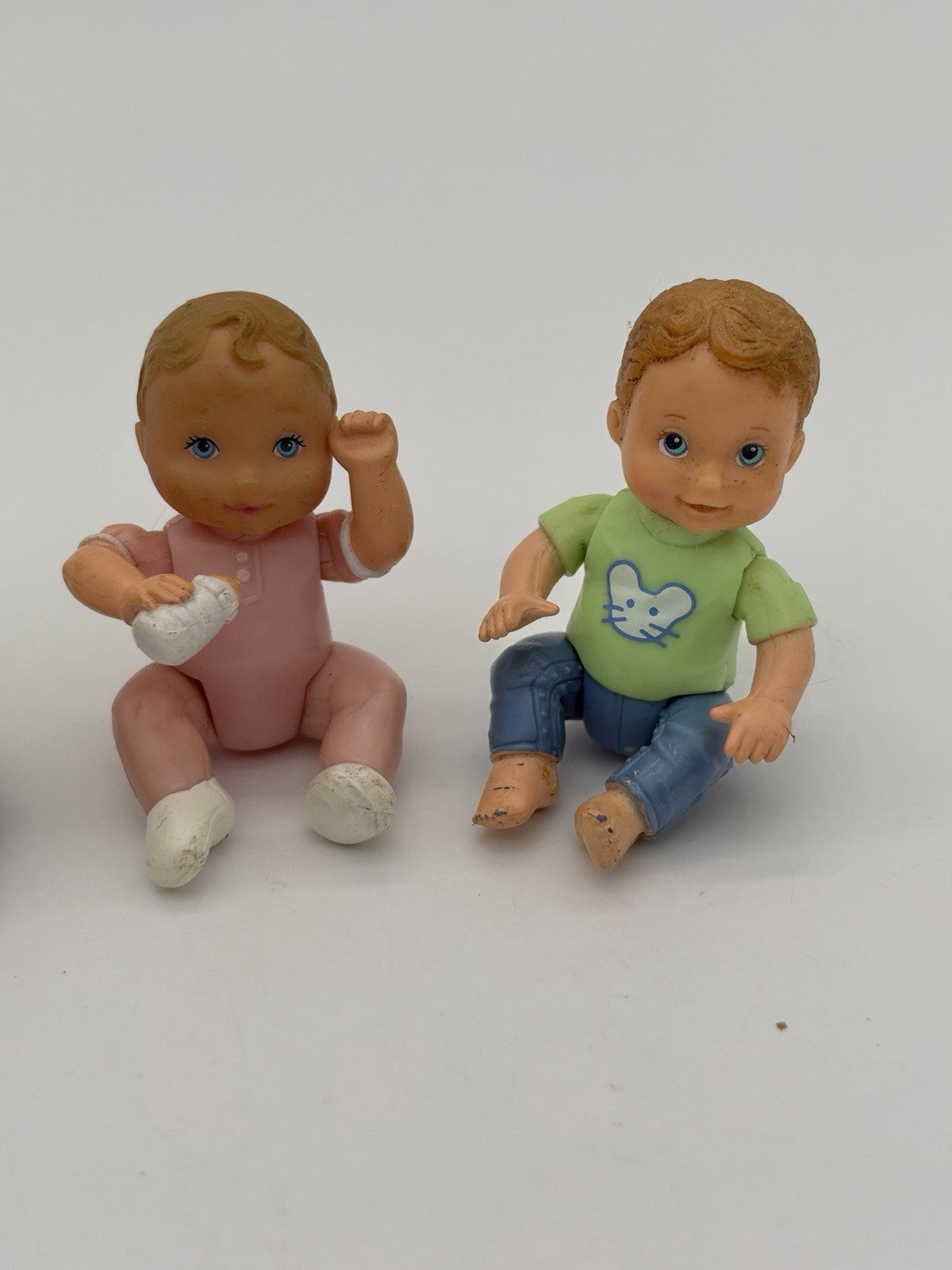 Fisher-Price Loving Family Dollhouse Twin Time Boy & Girl Babies - Vintage 1998