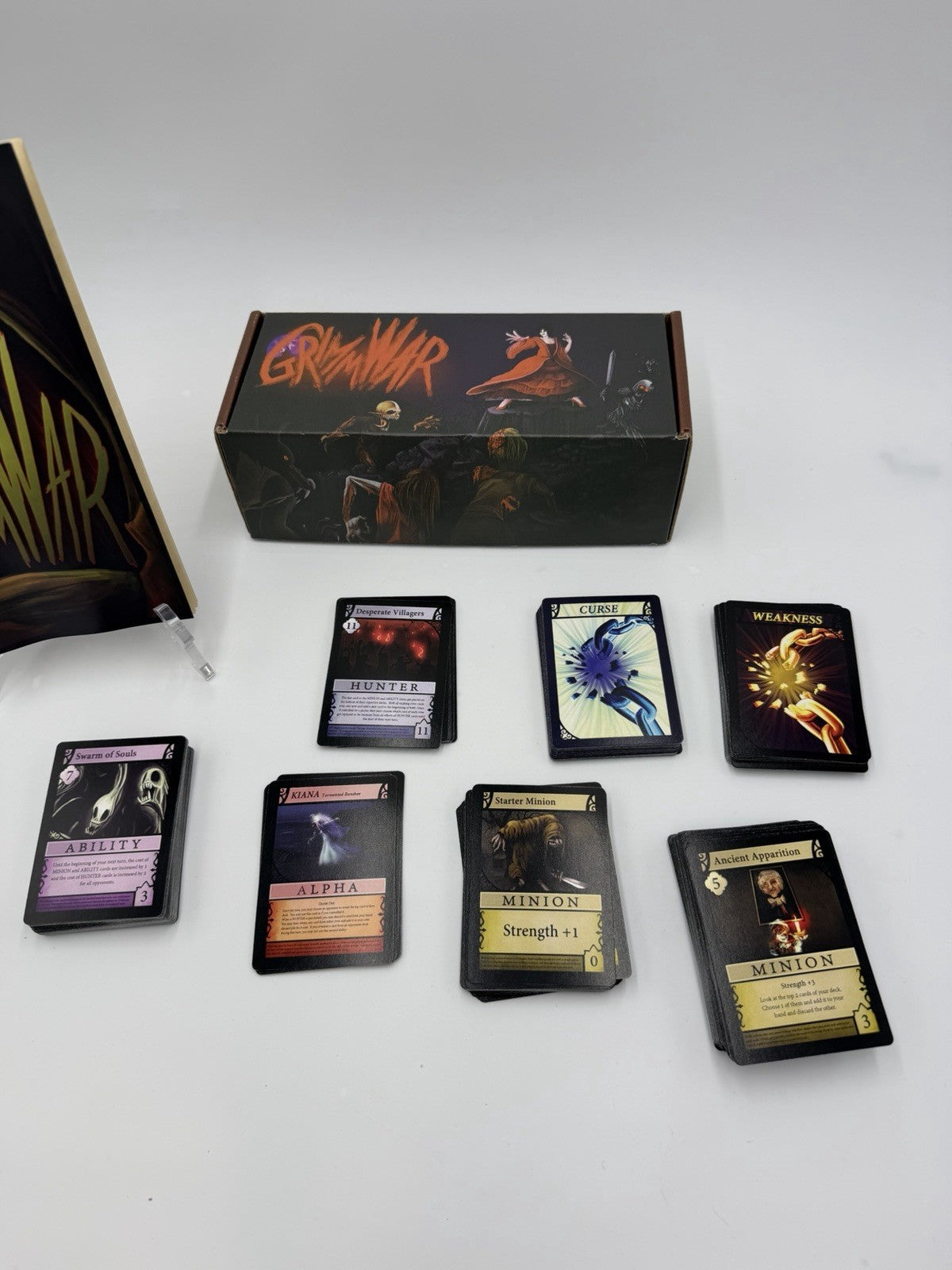 Rare GrimmWar Monsters Card Game Board Game 3-5 Plat Player Game Complete
