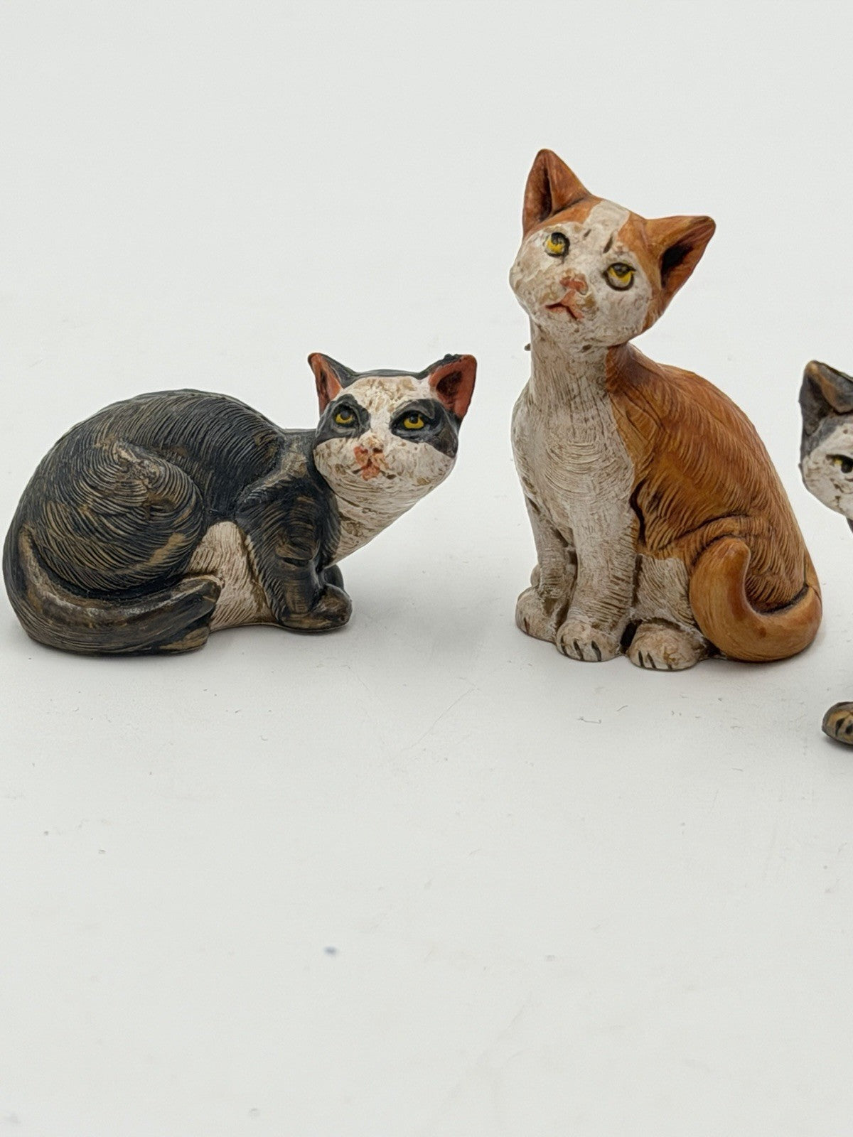 Rare Fontanini Italy Nativity Cat Animals Set 3 PCs Accessories Figurines 1”