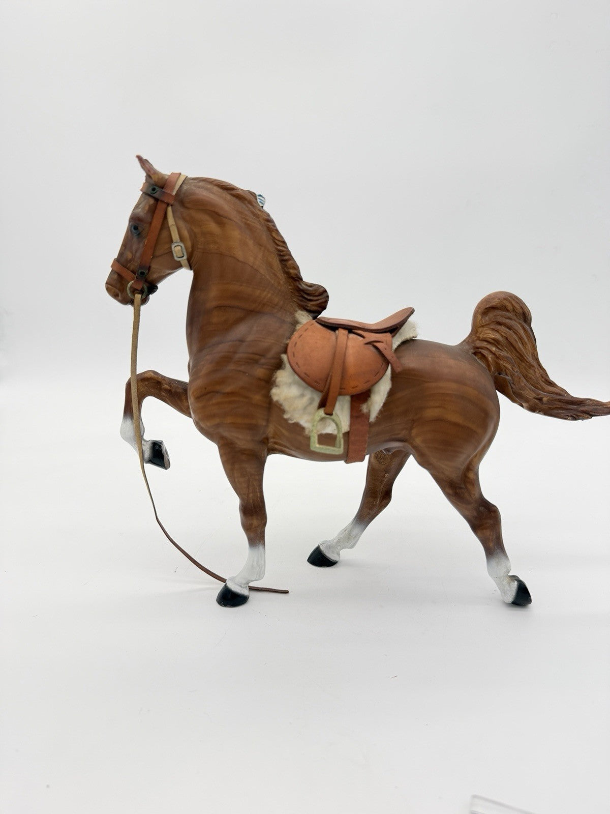 Breyer Five Gaiter Woodgrain w/Saddle & Bridle accessories 1964 Rare USA Horse