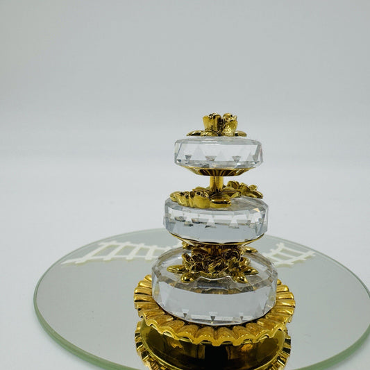 Swarovski Austria Crystal Memories Wedding Cake 3-Tier Cake Miniature Figurine