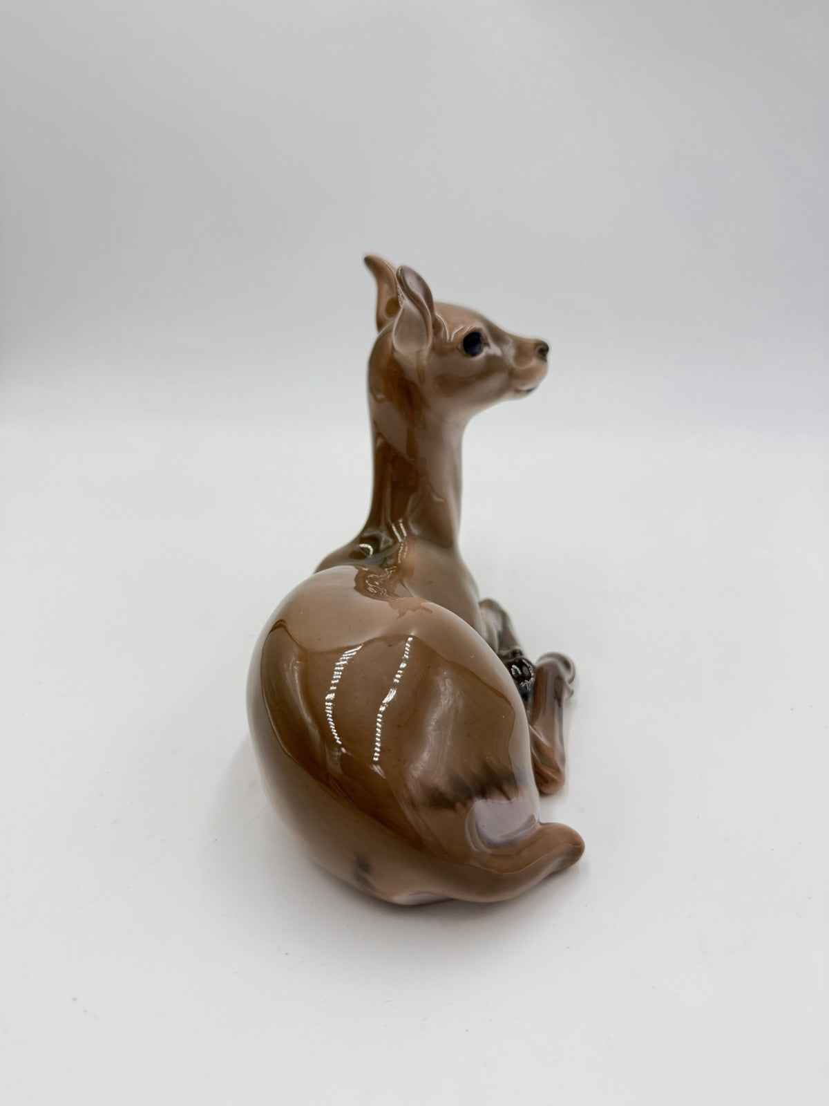 Dahl Jensen Copenhagen Denmark Porcelain Hand Painted deer Lying Figurine #1147