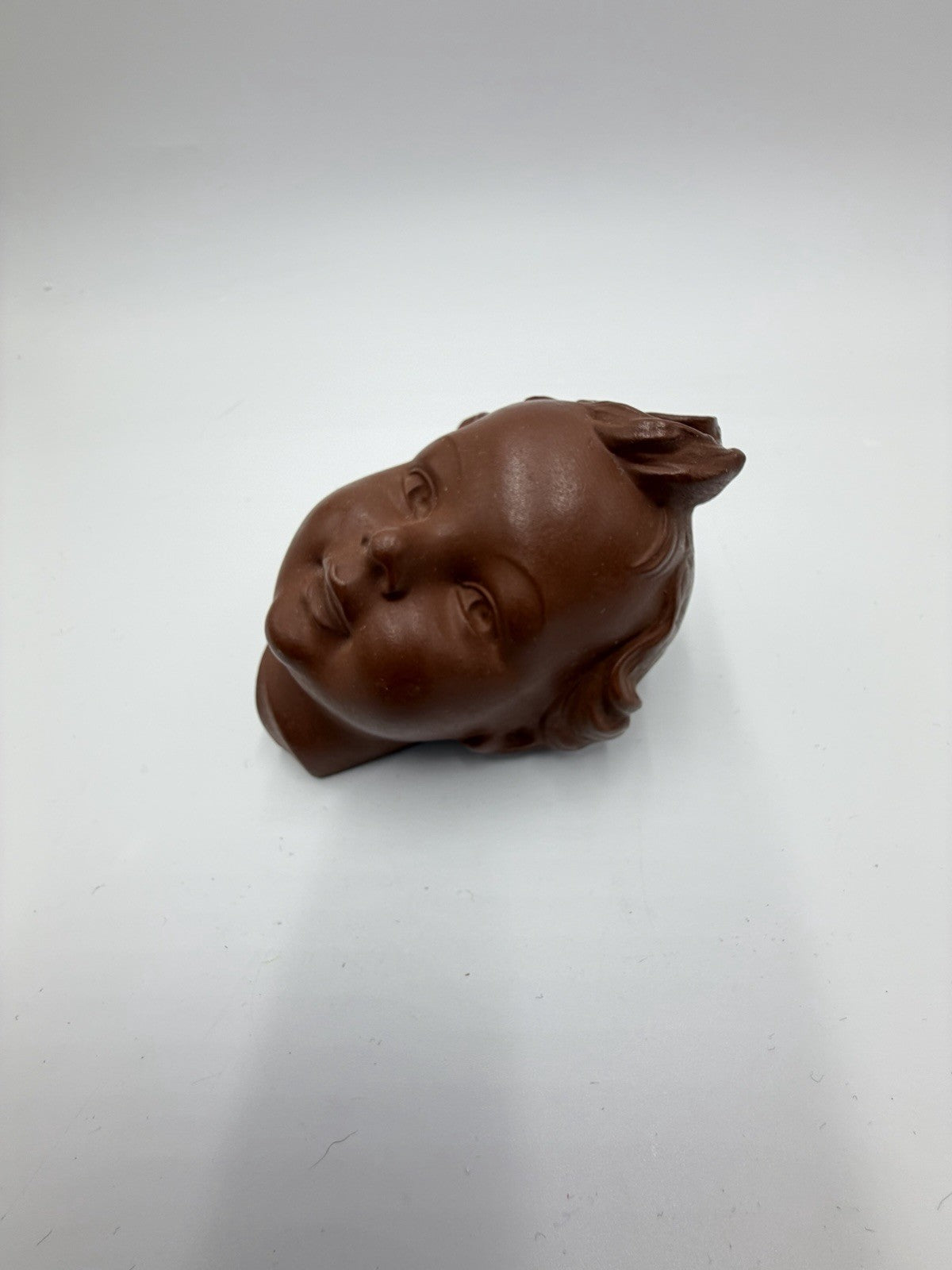 Antique 1957 Goebel Germany FX 206 /A Terracota Boy Face Wall Figurine Rare