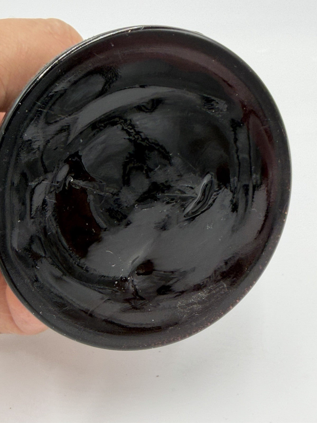 Vtg Summit Art Glass Company  Polar Bear Black Figurine 1972 Rare