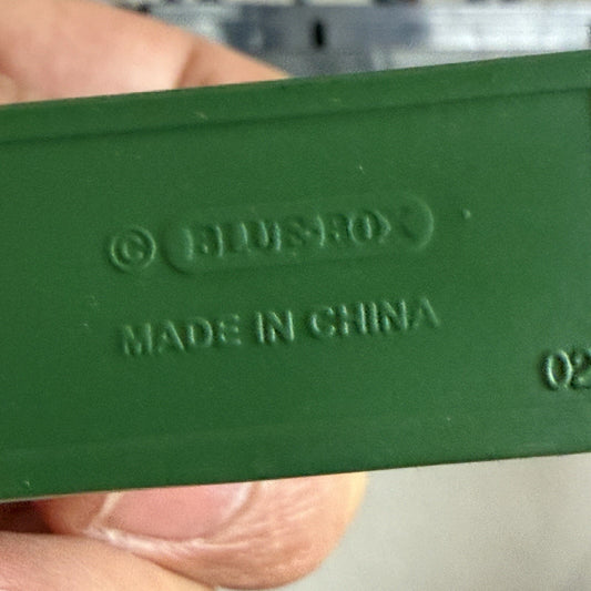 Vintage Blue Box Toys Metal Soldiers Figurines 4 Pieces Set With Stand