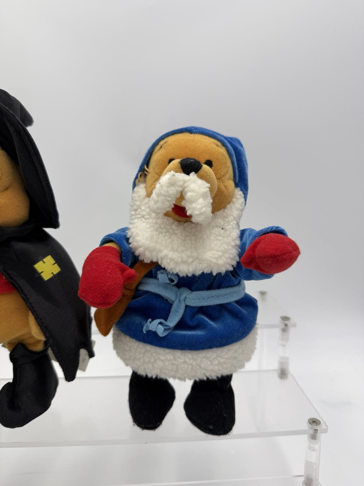 Disney Store Vintage Winnie The Pooh Halloween Christmas Plush Figurines 8”