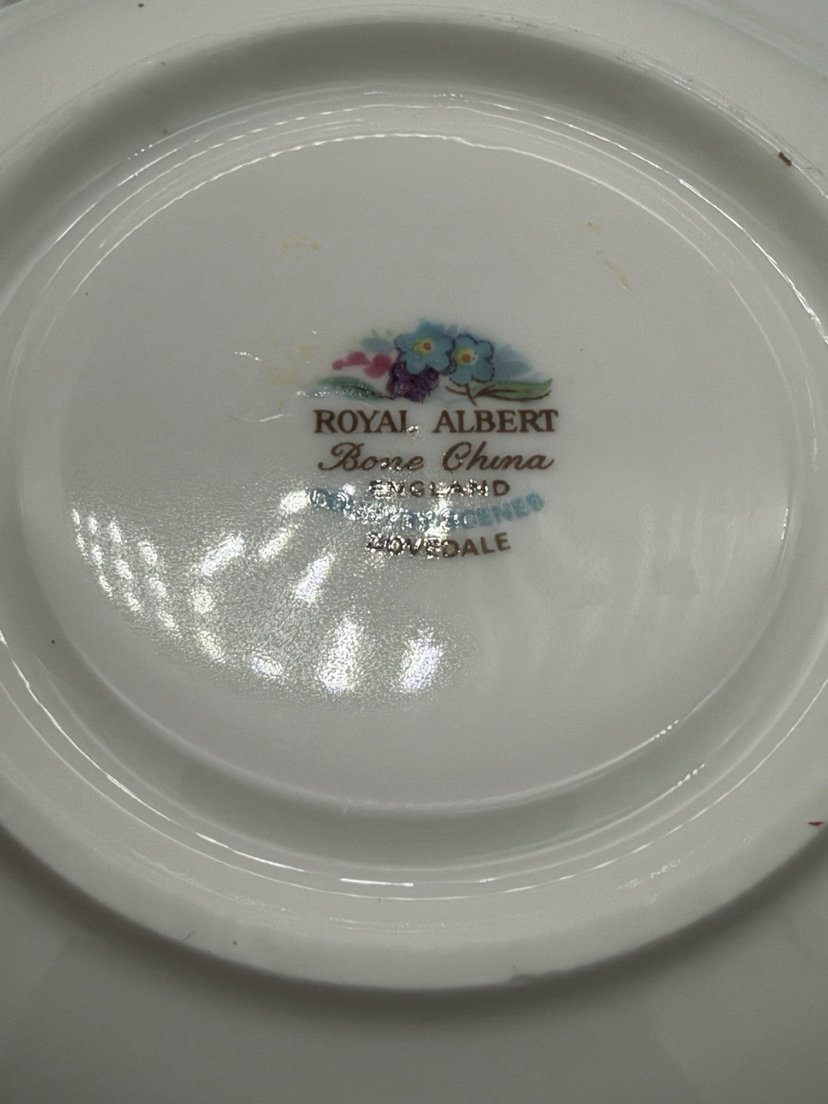 Royal Albert England Porcelain Country Scenes Dovedale Tea Cup & Saucer Set Rare
