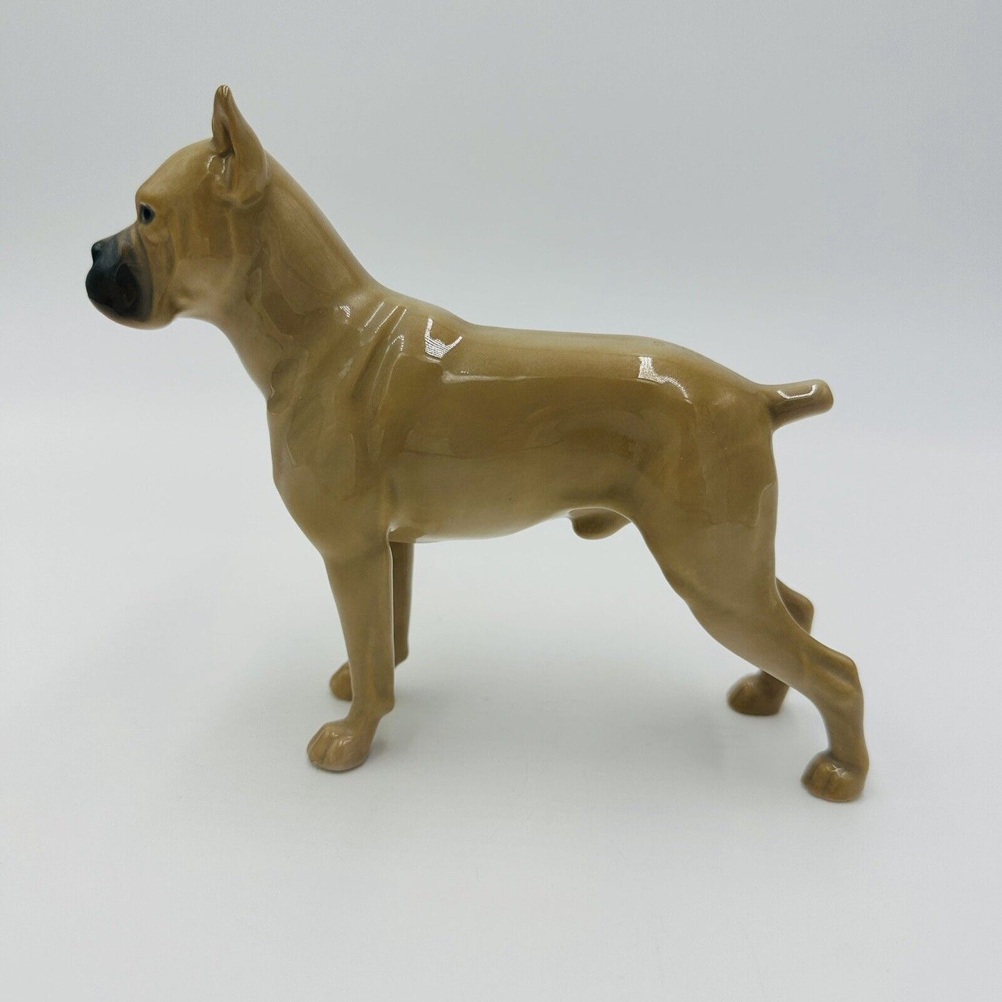 Bing & Grondahl Dog Boxer Standing Figurine Porcelain No 2212 Denmark Vintage