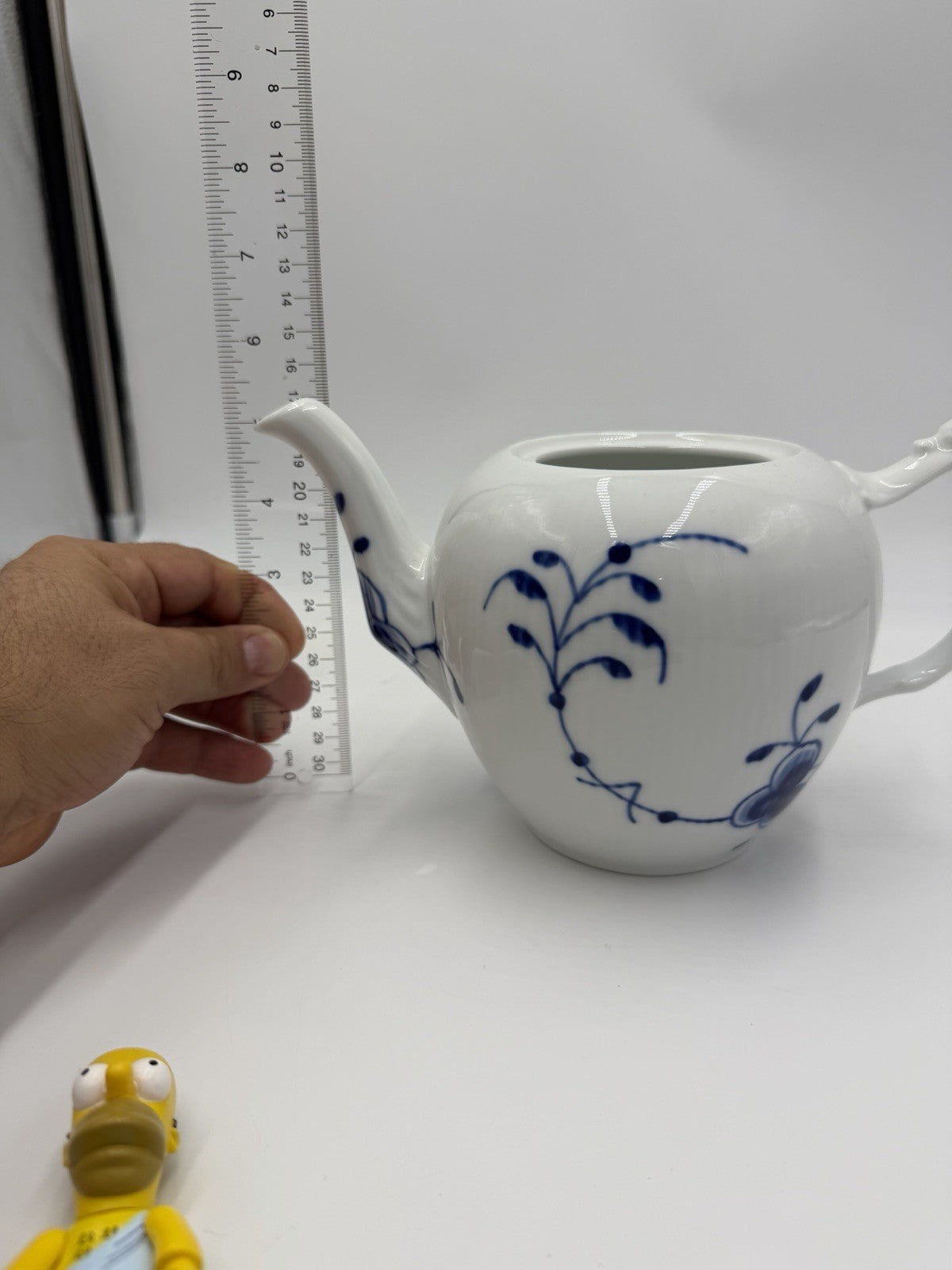 Royal Copenhagen Blue Fluted Mega Teapot CLX # 143 Porcelain Denmark (no Lid)