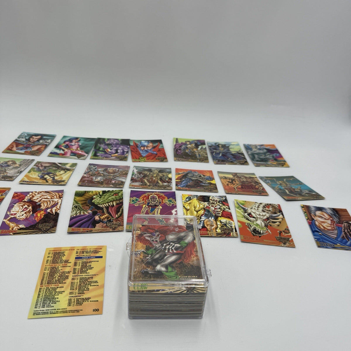 1995 Fleer Ultra Skeleton Warriors 100 Card Set Vintage Landmark Entertainment