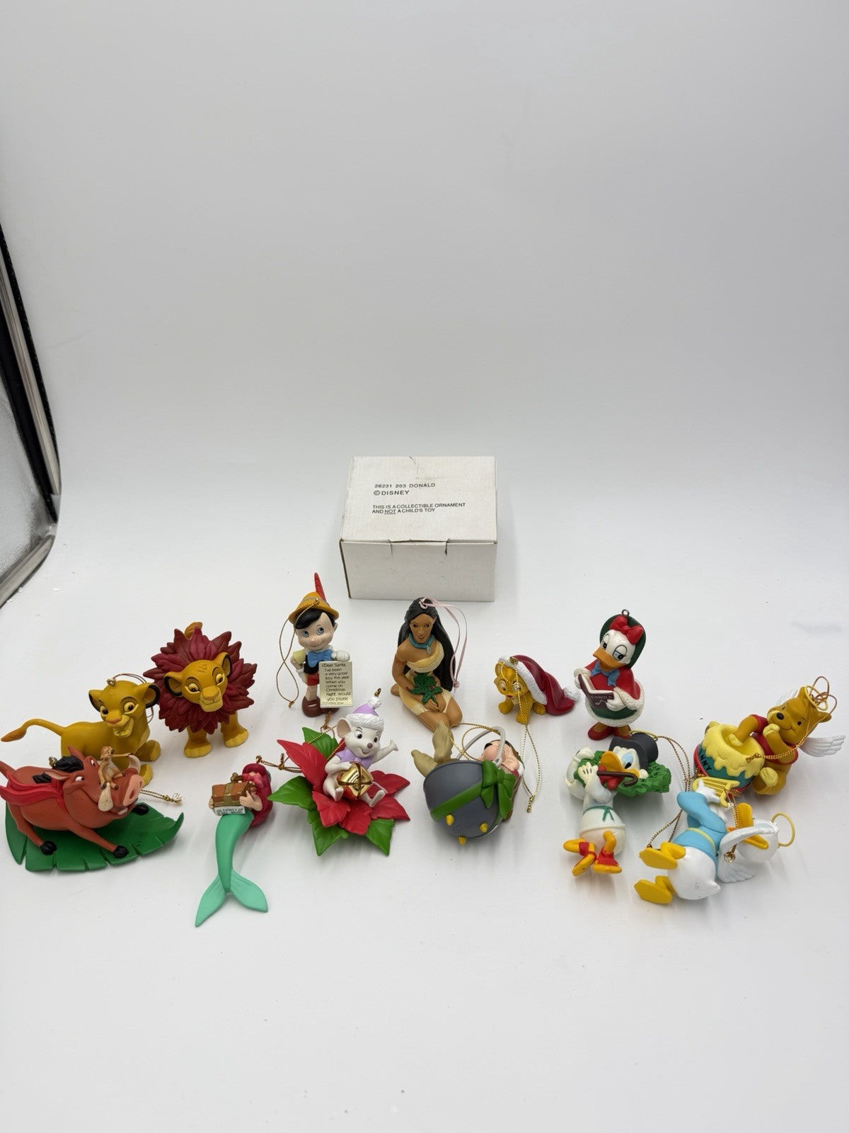 Vintage Disney Grolier Christmas Ornaments Lot Of 13 PCs Different Characters