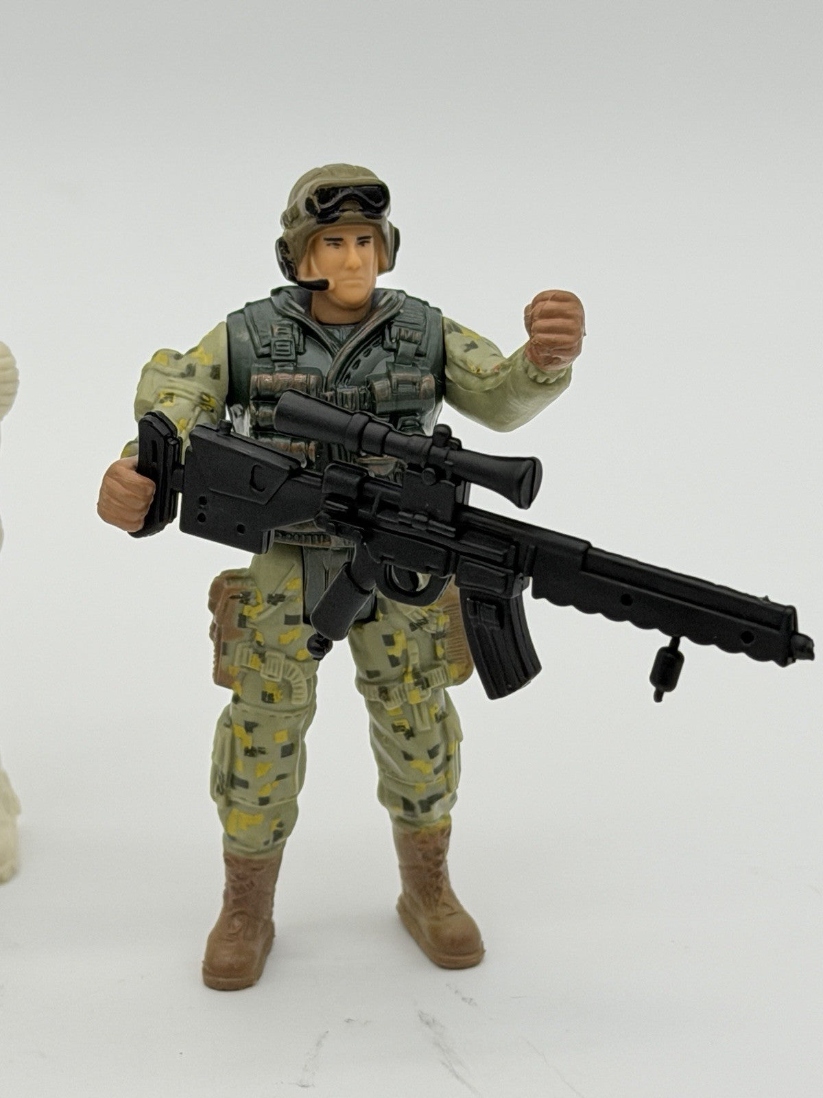 Chap Mei Toys Military Soldier 4” Action Figure  Plastic Lot 5 PCs & Accessories
