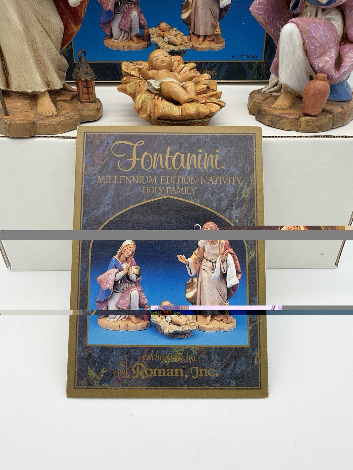 Rare Fontanini millenium edition holy family scale 6-1/4” Nativity 4 PCs Figures