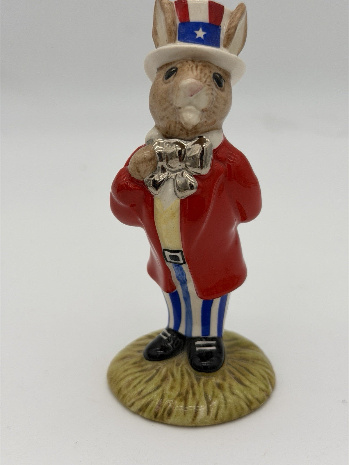 Royal Doulton Porcelain  Uncle Sam Bunnykins DB 175 Americana Painted Figurine