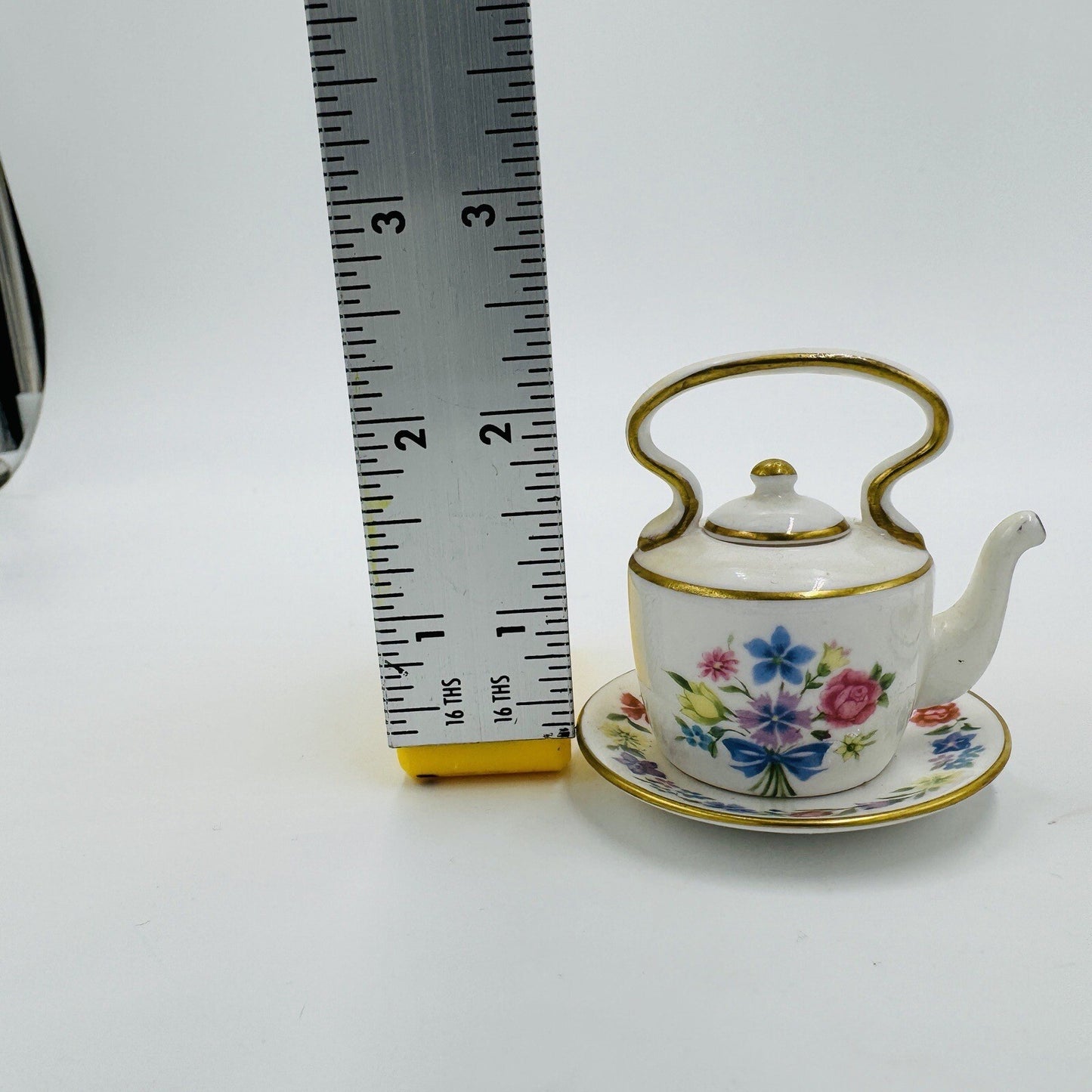 Spode Miniatures Teapot Plate 2 Tier Serving Tray Miniatures 2in Rare Vintage
