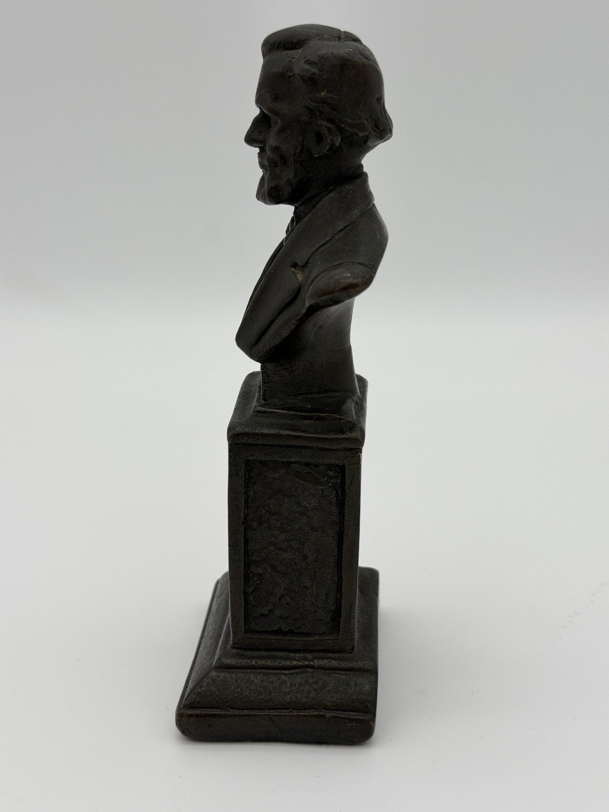 Vintage Armor Bronze Abraham Lincoln Bust Sculpture New York c1940s