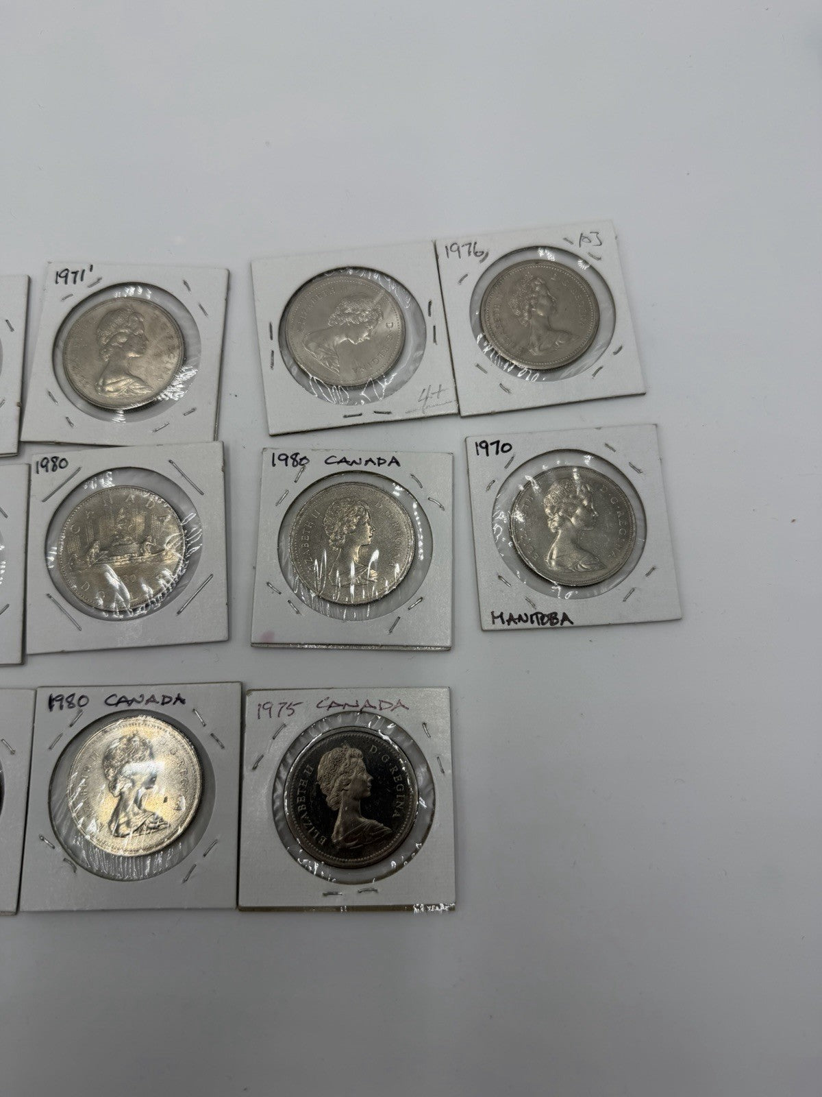 Canadian $1 Commemorative coins Lot 1970,1971,1975,1976 1980 Lot 20 PCs
