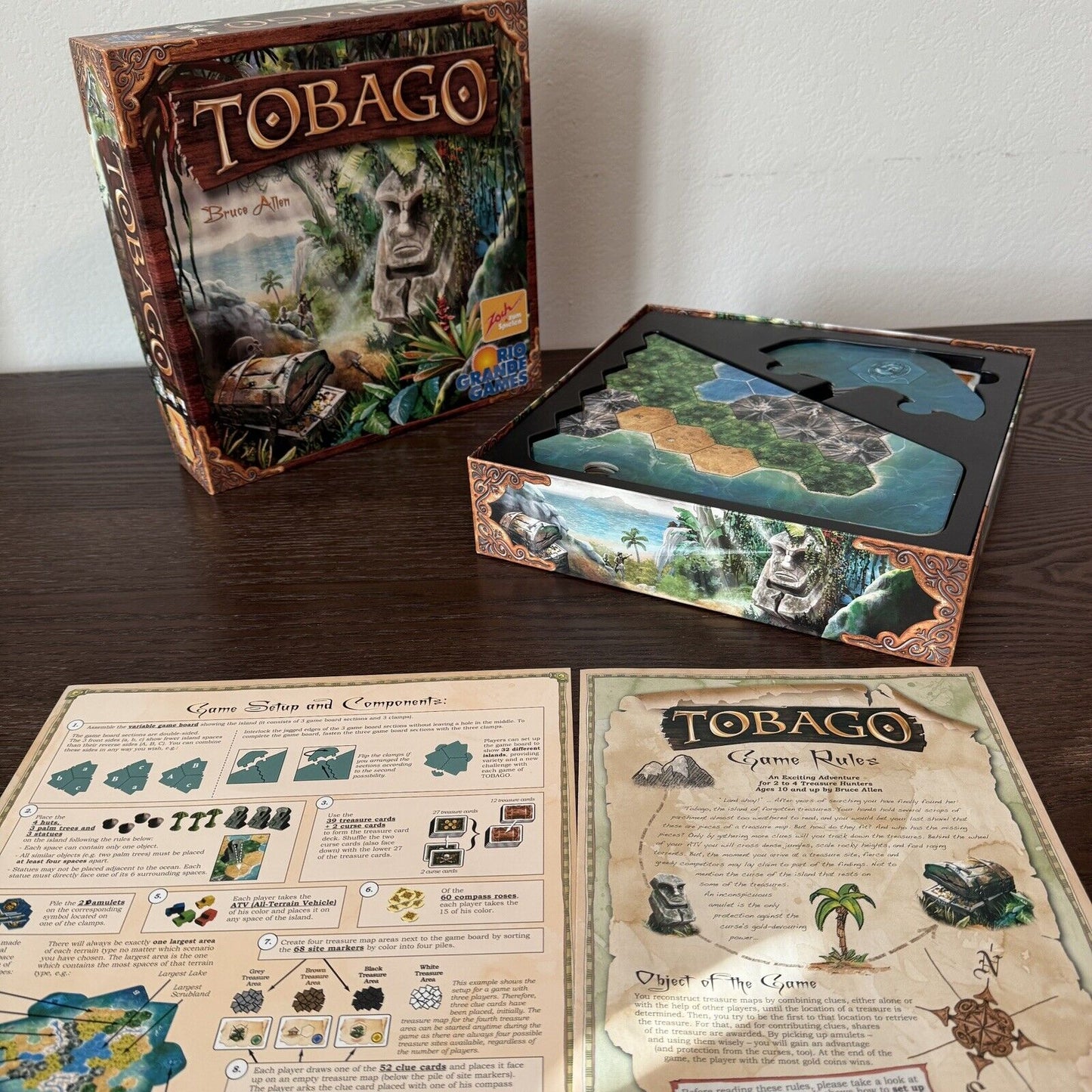 Tobago Board Game Rio Grande Games Zoch Zum Spielen 2009 Complete Rare