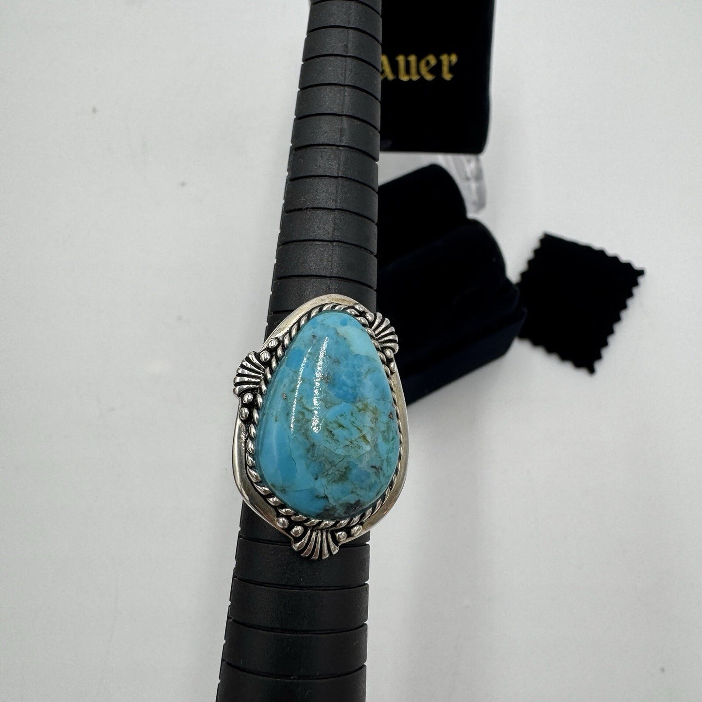 Stauer Sedona Turquoise Sterling Silver Women Ring Size 7 Arizona