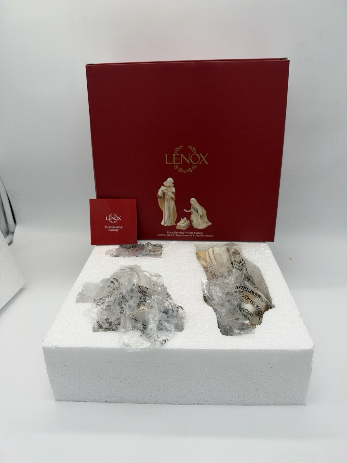 Lenox 6238430 First Blessing Nativity 3-Piece Holy Family Figurine Set
